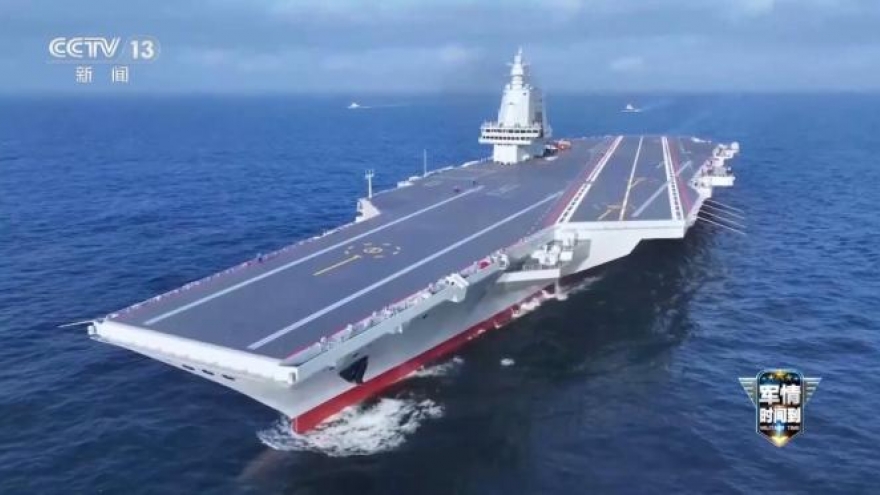 Tàu sân bay Phúc Kiến của Trung Quốc dự kiến đi vào hoạt động trong năm 2025